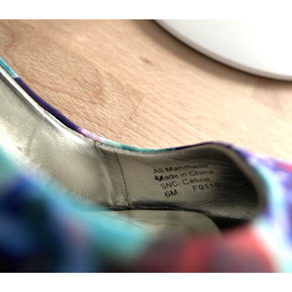 Style & Co Celine Purple Magic Peep Toe Platform High Heel Size 6 EUC - Picture 4 of 7